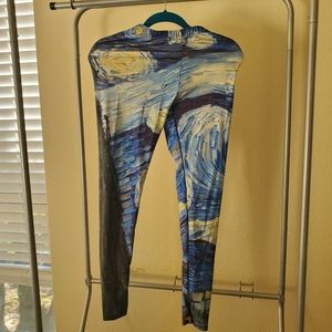 Van gogh starry night leggings